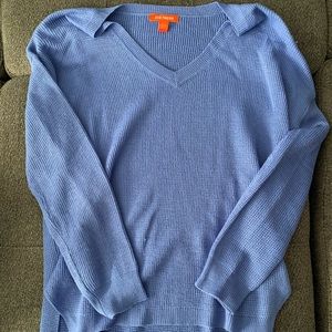 Long blue sweater
